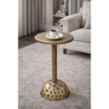 Valda Kahve sunum sehpası Gold eskitme 25x55 cm