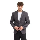 Valdo Erkek Kahve-Siyah Poliviskon Kumaşlı Slim Fit Spor Blazer Ceket