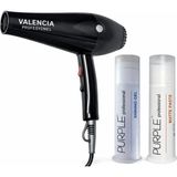 Valencia Premium Saç Kurutma Makinası 2500 Watt Profesyonel + Purple Mat Wax + Purple Parlak Wax