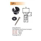 Valencia Sp1cr Dr. Parts Gitar Askı Pimi - Krom (Aksesuar) | Paslanmaz Krom Kaplama, Standart Tüm Askı Modelleriyle Uyumlu Dayanıklı Ve Güvenli