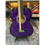 Valencia Vc 104 Tpps Klasik Gitar 4/4 Tam Boy Sap Çelikli, Kılıf Hediyeli - Taba ,mavi - Mor