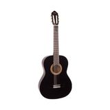 Valencia VC103TBK 3/4 Klasik Gitar - Siyah (Başlangıç Seviyesi) | Sap Ayar Çeliği (Truss Rod), Şık Parlak Siyah Kaplama, Ortaokul Çağına Uygun Skala Uzunluğu ve Yüksek Dayanıklılık