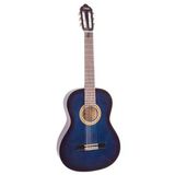 Valencıa Vc103tbus Valencıa Vc103tbus Klasik Gitar, 3/4, Mavi Sunburst, Sap Çelikli