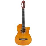 VALENCIA VC104TC KLASİK GİTAR 4/4 NATUREL CUTAWAY SAP ÇELİKLİ