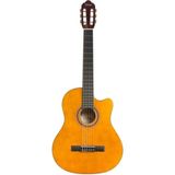 Valencia VC104TC Klasik Gitar - Naturel Cutaway (Başlangıç Seviyesi) | Sap Ayar Çeliği (Truss Rod), Kesik Kasa (Cutaway) ile Üst Perdelere Kolay Erişim ve Parlak Naturel Bitiş