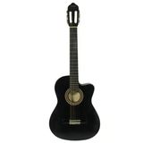 Valencia VC104TCVTBK Elektro Klasik Gitar 4/4 (Siyah) | Ekolayzırlı - Sap Çelikli - Sahneye Hazır