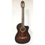 Valencia VC564CEBSB Elektro Klasik Gitar Cutaway 4/4 Kahve Sunburst - Naturel