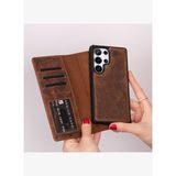 VALENO Saddle Heritage Deri Samsung Galaxy S25 Ultra(6.9”) Manyetik Ayrılabilir Cüzdanlı Telefon Kılıfı