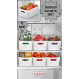 VALENT 12'li Mocha 3.5 Lt Basic Dolap Içi, Buzdolabı Düzenleyici, Banyo Organizer Sepet