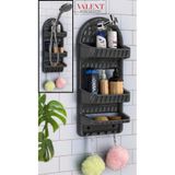 VALENT 3 Katlı Asılabilir Banyo Rafı, Banyo Düzenleyici Şampuanlık