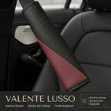 Valente Lusso Emniyet Kemer Pedi 2 Adet Cırtlı | Emniyet Kemer Kılıfı | Omuz ve Boyun Koruyucu - Bordo