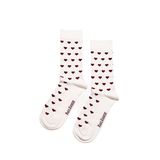 Valentine Collection - Soket Çorap - Burgundy Hearts