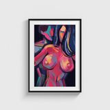 Valentine v1 Tablo Çerçeveli Poster Duvar Dekorasyonu - 50 x 70 - Siyah Çerçeveli