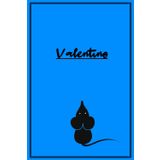 Valentino: Blaues Notizbuch mit Mäusemotiv | A5 | kariert | 120 Seiten | Softcover