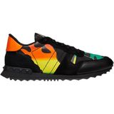 Valentino Garavani Çok Renkli Kamuflaj Desenli Erkek Sneakers - Siyah