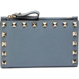 Valentino Garavani Rockstud Gri Kadın Deri Kartlık - Standart