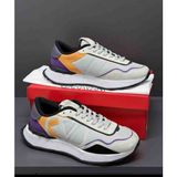 valentino Garavani V Logo Renk Bloklu Erkek Sneaker Spor Ayakkabı - Beyaz - Mor - Turuncu