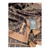 Valentino Orlandi Viskon Eşarp, Monogram Desen - 52038-15