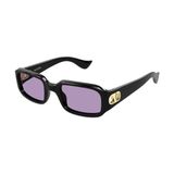 Valentino VG0016S 002 Black Violet Rectangle Güneş Gözlüğü - Siyah