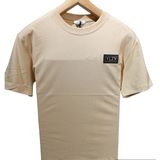 Valentino Vltn Yazılı Bisiklet Yaka T-Shirt - 1MA-Krem