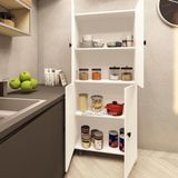 Valentu Mdf 4 Raflı Çok Amaçlı Mutfak Banyo Ayakkabılık Dolap 70 Cm