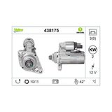 Valeo 12V Marş Motoru 11 Diş 2 Kw Ters Audi-Seat-Skoda-Vw