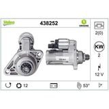 VALEO 12V MARŞ MOTORU 12 DİŞ 1.8 KW AUDI A3-SEAT LEON-SKODA OCTAVIA-VW GOLF VII/JETTA/POLO