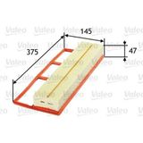 VALEO 585075 HAVA FİLTRESİ FIAT 500-ALBEA-LINEA-DOBLO-FIORINO-IDE