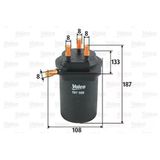 Valeo 587559 Yakıt Filtresi Mazot Renault Megane Iı 1.5 Dcı Scenic Iı Grand Scenic Iı 1.5 Dcı Wk93910x