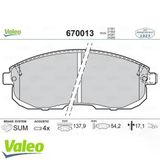 VALEO 670013 ÖN BALATA NISSAN JUKE 2010- 350 Z 03- MAXIMA QX (8