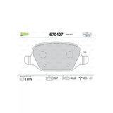 Valeo 670407 Arka Fren Balatası Lınea Alfa 147 01 156 97-03 -Gt 03-10 0986Tb3162-0986Tb2797-0