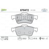 Valeo 670472 Arka Balata