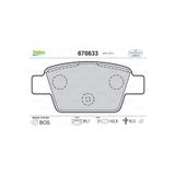 Valeo 670633 Arka Balata Stılo 02 Lınea 6.07 Bravo 9.07 Alfa Mıto 08 Multıpla 99-10 Fıat