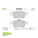 Valeo 670783 Arka Fren Balatası