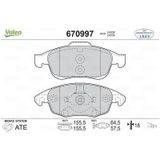 Valeo 670997 Ön Balata