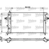 VALEO 732549 Su Radyatörü Astra G 97- 1.4 16V 1.6 16V 1.8 16V At Ac Zafira 99- At Ac