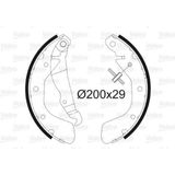 Valeo Arka Fren Balatası Pabuclu Corsa B 03-93-09-00 Corsa C 00-09 Tıgra 1.4-1.6 94-00 Astra F 92-> Ince Tıp 200X29MM