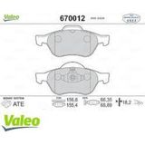 Valeo Dısk Fren Balata On Renault Clıo 2.0 06>/grand Scenıc 1.6 06>09/megane 1.6/2.0/1.5d/1.9d/2.0d 02>/megane cc 1.6/2.0/1.5d/1.9d/2.0d 02>09/scenıc 1.4/1.