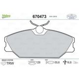 Valeo Dısk Fren Balata On Renault Megane I 95>/laguna I 94>/scenıc I 96>/logan 99>/safrane Iı (96>