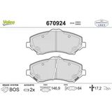 Valeo Disk Fren Balatası (Ön) Chrysler Grand Voyager 3.3/3.6/3.8/4.0/2.8D 07/07> Chrysler Town & Country 3