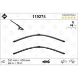 Valeo Hnrlishp Silecek Supurgesi Swf Ruzgarlikli Flat 650MM-450MM Bmw F10 F01 F07 - Siyah
