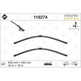 Valeo Kmrsfres Silecek Supurgesi Swf Ruzgarlikli Flat 650MM-450MM Bmw F10 F01 F07 - Siyah