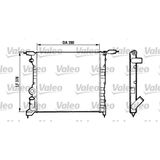 Valeo Motor Radyatoru R19 Clıo 1,4 Rn Rt (390X377,5X23) 91>
