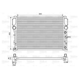 Valeo Motor Su Radyatoru Mercedes M272 OM646 C219 W211 S211