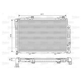 Valeo Motor Su Radyatoru Mercedes W202 S202 C208 R170