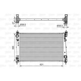 Valeo Mtxdpn Radyatör Doblo 1.4-1.3 Dmtj 10 - Combo 1.3 Cdti 12 - Mekanik Ac /- 620X400X16
