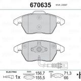 VALEO ON FREN BALATASI CADDY 03 GOLF V A3 OCTAVIA TOURAN TOLEDO 04 PASSAT JETTA 05 FISLI