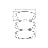 Valeo Ön Fren Balatası Insıgnıa A 08>17 Malıbu 12> Saab 9.5 10>12 296 mm 16 Inç Jant