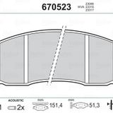 VALEO ON FREN BALATASI MITSUBISHI L200 96-07 NISSAN MAXIMA QX 2.5 95-00