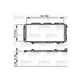 Valeo Radyatör Boxer-Ducato-Jumper 97-02 1.9d-2.5d-2.8hdı Ac Mek 790X415X34